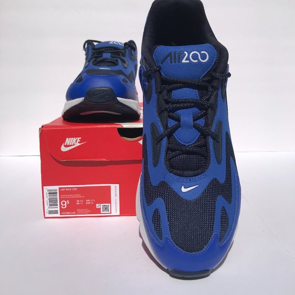 MEN AIR MAX 200 RACER BLUE/WHITE OBSIDIAN - Picture 9 of 12